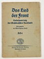 "Das Lied der Front - Liedersammlung des Großdeutschen Rundfunks" Heft 2, 64 Seiten, datiert 1941, DIN A5