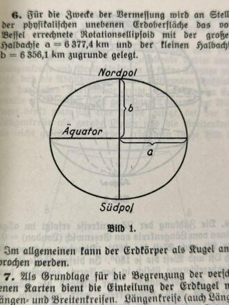 H. Dv. 141/1 "Truppenvermessungsdienst" Heft 1, 105 Seiten, datiert 1938, DIN A6