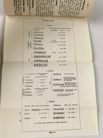 H. Dv. 141/1 "Truppenvermessungsdienst" Heft 1, 105 Seiten, datiert 1938, DIN A6