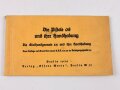 "Die Pistole 08 und ihre Handhabung, Die Stielhandgranate 24 und ihre Handhabung", ca. 50 Seiten, datiert 1936, DIN A6