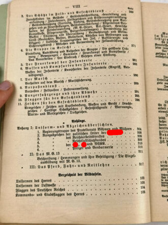 "Der Dienstunterricht im Heere, Ausgabe für den Schützen der Schützenkompanie" Jahrgang 1941, 332 Seiten