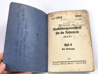 H. Dv. 130/8 "Ausbildungsvorschrift für die...