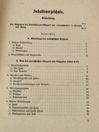 H. Dv. 59 "Unterrichtsbuch für Sanitäts-Unteroffiziere und -Mannschaften" 429 Seiten, datiert 1939, DIN A5