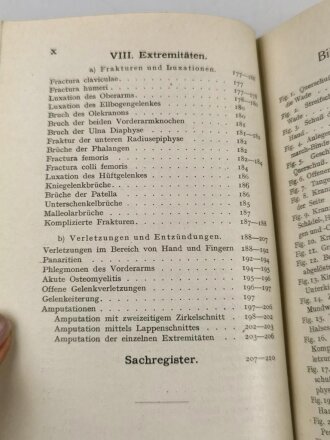 1.Weltkrieg,"Vademekum des Feldarztes" 210 Seiten, datiert 1914, unter DIN A5