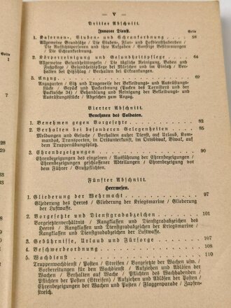 "Der Dienstunterricht im Heere, Ausgabe für den Schützen der M.G.K." Jahrgang 1938/39, 347 Seiten