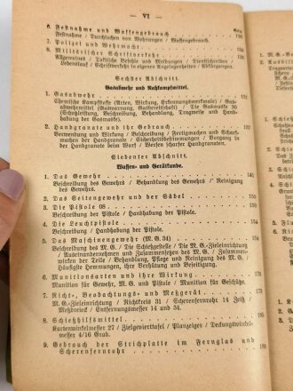 "Der Dienstunterricht im Heere, Ausgabe für den Schützen der M.G.K." Jahrgang 1938/39, 347 Seiten