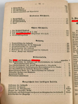 "Der Dienstunterricht in der Luftwaffe" Jahrgang 1939, 290 Seiten