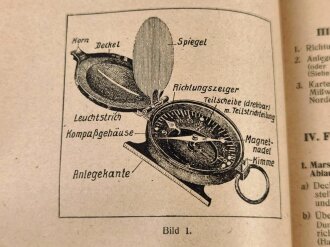 "Unterrichtsbuch für Soldaten" Ausgabe A für Grenadiere, Kriegsausgang 1942, 312 Seiten, Titelseite geklebt