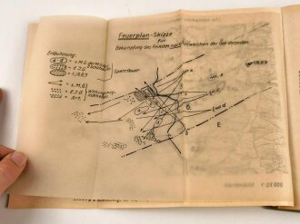 "Taktik im Rahmen des verstärkten Infanterie-Bataillons" datiert 1941, 223 Seiten, DIN A5