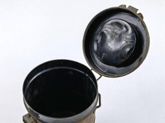 1. Weltkrieg, Bereitschaftsbüchse für eine Gasmaske, Originallack