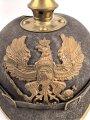 1. Weltkrieg Preussen, Ersatz Pickelhaube für Mannschaften aus Filz in gutem Gesamtzustand