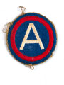 U.S. WWII , shoulder patch Third Army, uniform removed