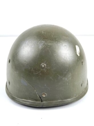 Stahlhelm Innenhelm oder Paradehelm. Überlackiertes Stück, Belgisch ?