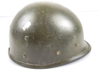 Stahlhelm Innenhelm oder Paradehelm. Überlackiertes Stück, Belgisch ?