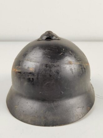 Finnland, M17 Sohlberg Stahlhelm mit wohl 20/30iger Jahre Innenfutter. Ungereinigtes Stück, Größe 56