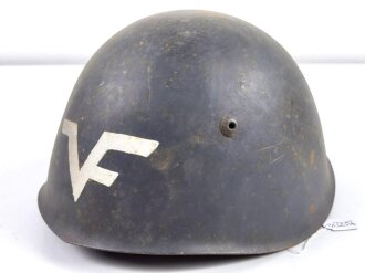 Stahlhelm Italien , vermutlich zu Luftschutzzwecken verwendet. Werkluftschutz ?