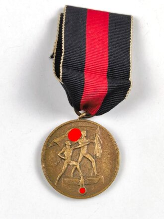 Anschlussmedaille 1. Oktober 1938 am Band