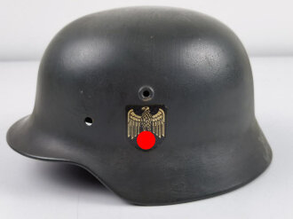 Stahlhelmglocke Wehrmacht Modell 1940.  Hersteller ET 66 für Eisenwerke Thale. Neuzeitlich lackiert