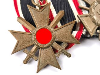 2er Ordensspange mit Kriegsverdienstkreuz 2. Klasse 1939...