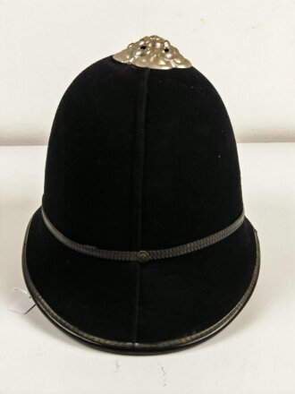 British "Metropolian Police" Bobby helmet. Size 7 1/4, used, good condition