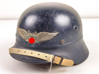 Luftschutz Stahlhelm. In allen Teilen Original, ungereinigtes Stück