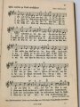 "Uns geht die Sonne nicht unter -Lieder der Hitler Jugend", 250 Seiten, datiert 1934, innenliegend Liederblatt der Hitlerjugend Nr. 6