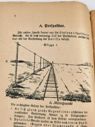 "Das militärische Geländezeichnen im Spähtruppdienst", Heft 1, 35 Seiten, unter DIN A5