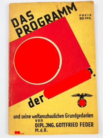 "Das Programm der NSDAP" und seine weltanschaulichen Grundgedanken von 1933