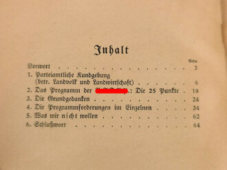 "Das Programm der NSDAP" und seine weltanschaulichen Grundgedanken von 1933