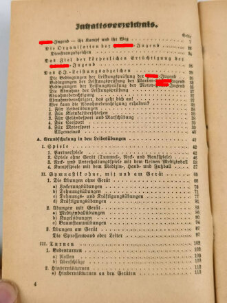 "HJ im Dienst" Ausbildungsvorschrift für die Ertüchtigung der Deutschen Jugend. 365 Seiten, datiert 1940