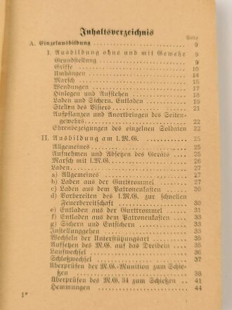 H. Dv. 130/2a "Ausbildungsvorschrift für die Infanterie" Heft 2a Die Schützenkompanie, 255 Seiten, datiert 1941, DIN A6