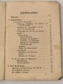 H. Dv. 104 "Die Ausbildung am S. Gr. W. 34 (8cm)" datiert 1939, 103 Seiten, DIN A6