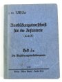 H. Dv. 130/3a "Ausbildungsvorschrift für die Infanterie" Heft 3a Die Maschinengewehrkompanie, 208 Seiten, datiert 1936, DIN A6