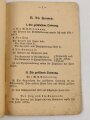 Zu H. Dv. 130/3 a "Merkblatt für Gliederung und Kampfweise der Maschinengewehrkompanie zu 12 Gewehren und 6 S. Gr. W," 12 Seiten, datiert 1939, DIN A6