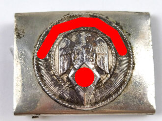 Koppelschloss für Angehörige der Hitlerjugend. Variante mit aufgelegtem Emblem