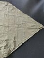 U.S. Army, 1944 dated tent, shelter half. Khaki, well used, repaired