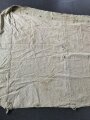 U.S. Army, 1943 dated tent, shelter half. Khaki, well used, repaired