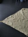 U.S. Army, 1943 dated tent, shelter half. Khaki, well used, repaired