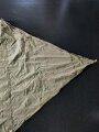 U.S. Army, 1943 dated tent, shelter half. Khaki, well used, repaired