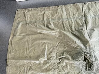 U.S. Army, 1968 dated Poncho, coated Nylon twill. Used, soft