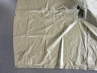 U.S. Army, 1968 dated Poncho, coated Nylon twill. Used, soft