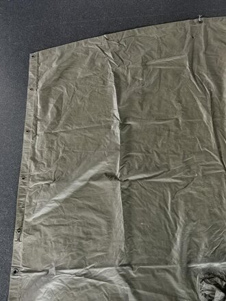 U.S. Army, 1968 dated Poncho, coated Nylon twill. Used, soft