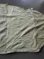 U.S. Army, 1958 ?  dated tent, shelter half. OD, well used, repaired