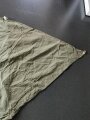 U.S. Army, 1958 ?  dated tent, shelter half. OD, well used, repaired