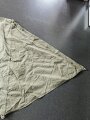 U.S. Army, 1958 ?  dated tent, shelter half. OD, well used, repaired