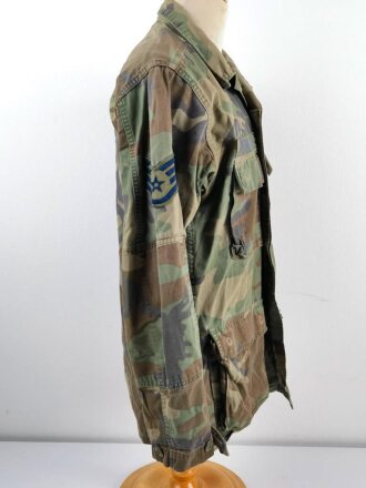 U.S. Airforce 1980´s woodland jacket, size small regular. Used, insignia original sewn