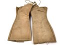 U.S. Army 1942 dated leggings, Canvas, M-1938. Size 2R, used, uncleaned