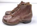 U.S. Army 1951 ? dated Pair of service shoes. Unused, size 7 1/2