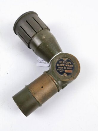 U.S. most likely WWII, Telescope Elbow, M16A1D. For use with 105mm Howitzer. Oprtic is a lottle foggy