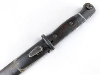 Seitengewehr M84/98 für K98 der Wehrmacht. Nummerngleiches Stück von  S/176G